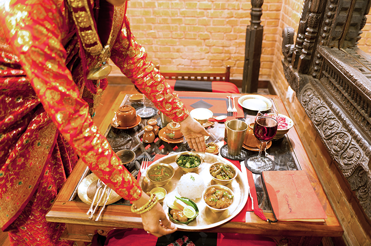 Traditional Nepali Dining in Kathmandu Nepal